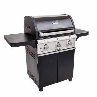 Deluxe Black 3-Burner Grill