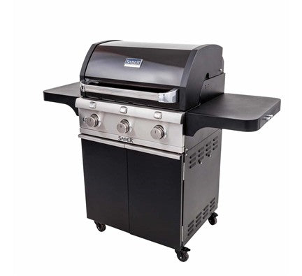 Deluxe Black 3-Burner Grill