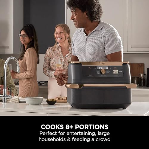 Air Fryer, Dual Zone with Removable Divider, Large 10.4L Drawer, 7-in-1