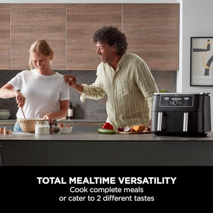 MAX Dual Zone Digital Air Fryer, 2 Drawers, 9.5L, 6-in-1