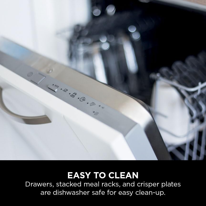 Air Fryer, Vertical Dual Drawer Air Fryer with 4 cooking levels