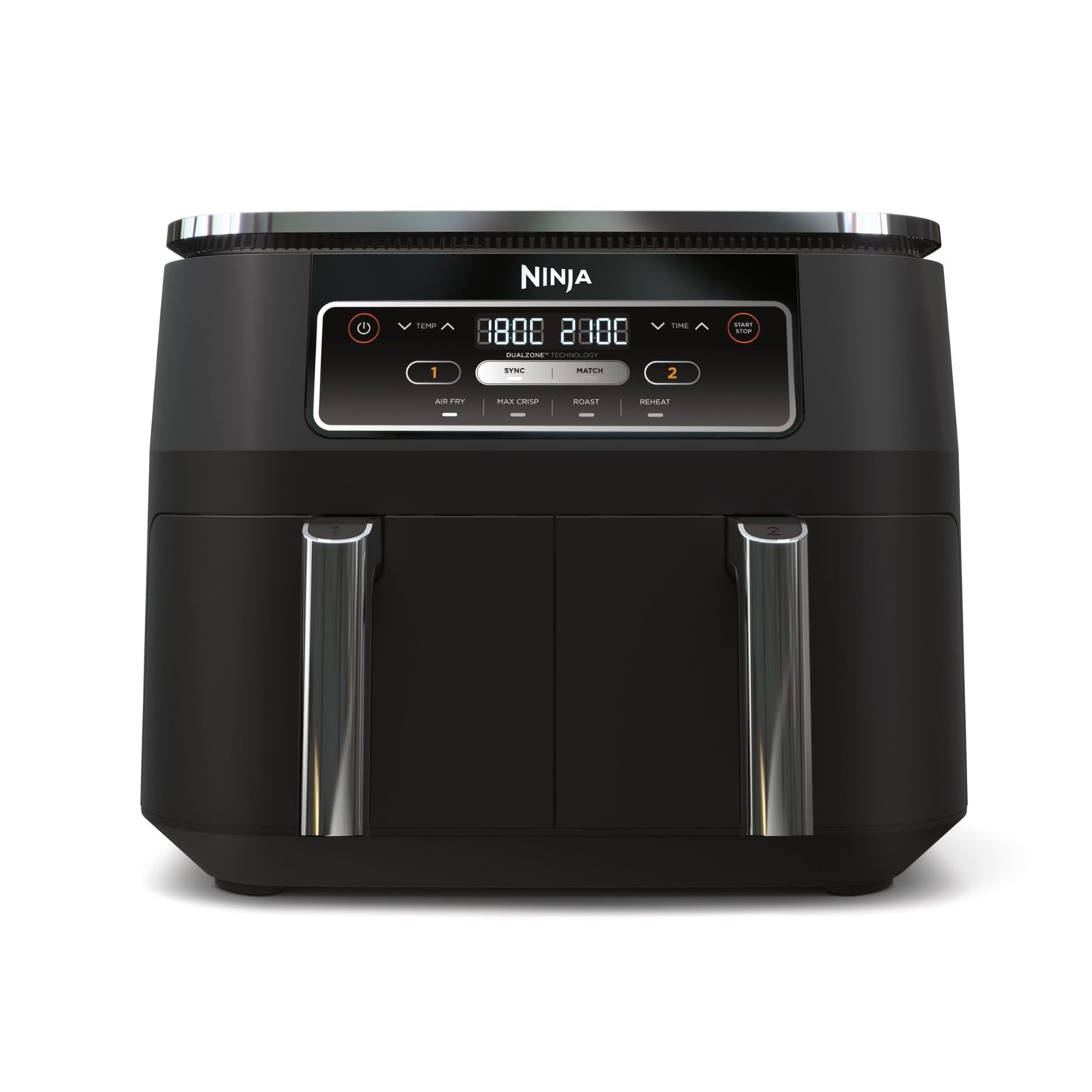 Dual Zone Digital Air Fryer, 2 Drawers, 7.6L, 4-in-1