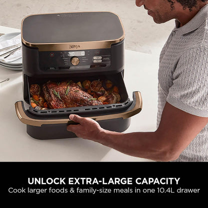 Air Fryer, Dual Zone with Removable Divider, Large 10.4L Drawer, 7-in-1