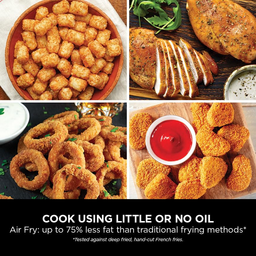 Air Fryer, Vertical Dual Drawer Air Fryer with 4 cooking levels