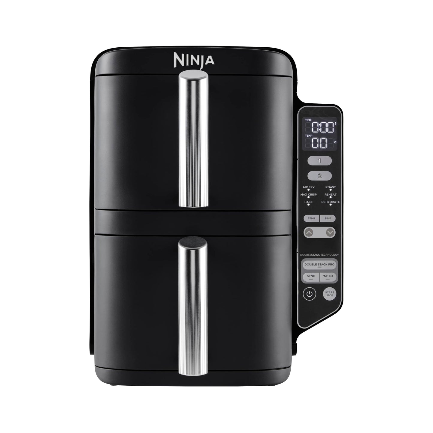 Air Fryer, Vertical Dual Drawer Air Fryer with 4 cooking levels