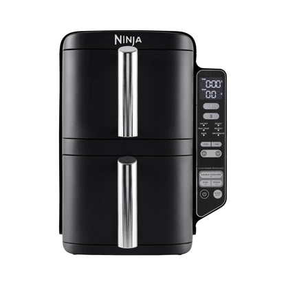 Air Fryer, Vertical Dual Drawer Air Fryer with 4 cooking levels