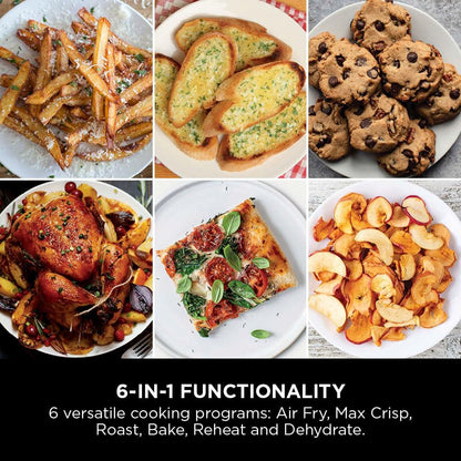 XL Air Fryer, Vertical Dual Drawer AirFryer with 4 cooking levels