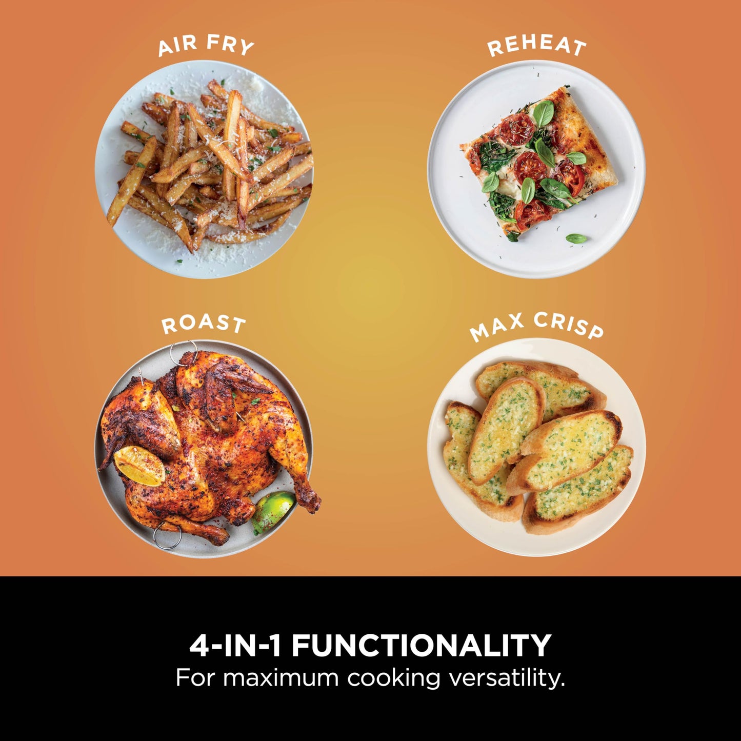 Dual Zone Digital Air Fryer, 2 Drawers, 7.6L, 4-in-1