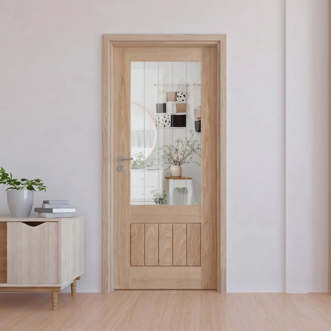 Liberty Doors Internal Oak Unfinished Farley Door at Leader Trade 1981 x 35mm IOFAR30
