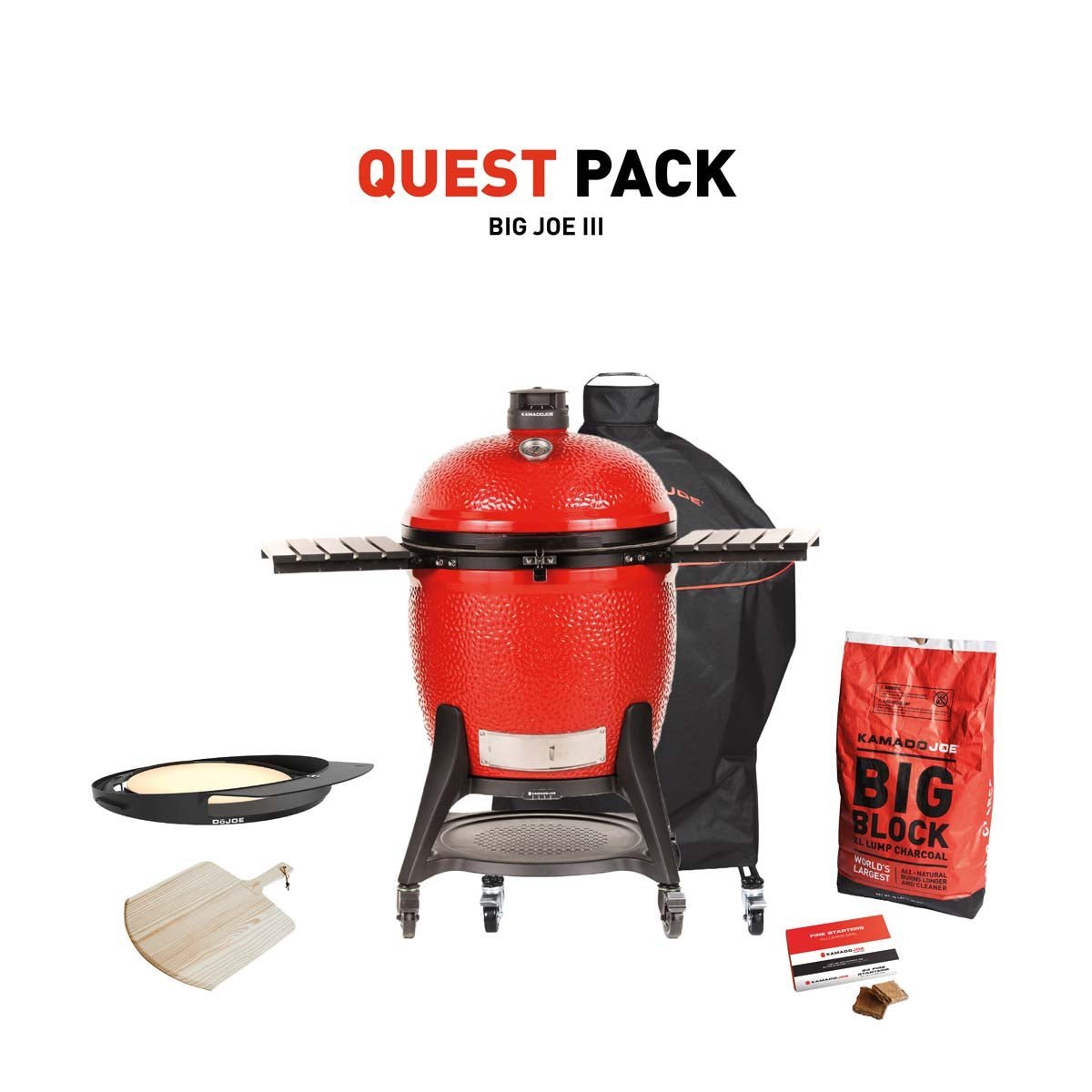 Big Joe III Charcoal Grill With Quest Pack