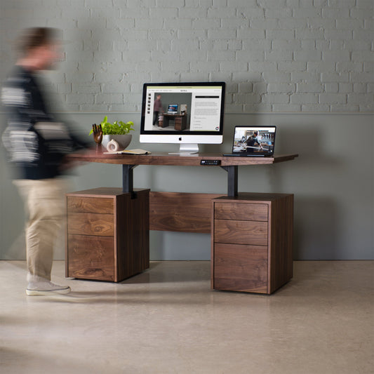 Walnut Sit-Stand Desk, Hale