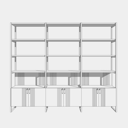 Walnut Shelving Unit, Novo