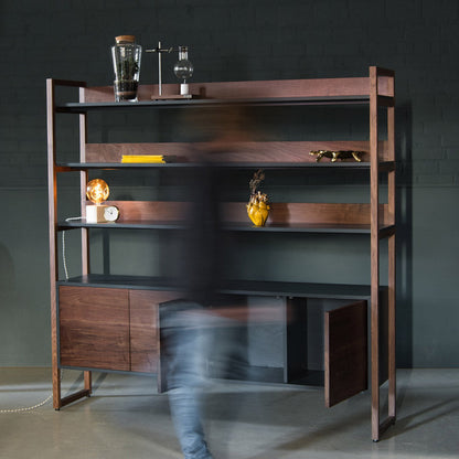 Walnut Shelving Unit, Moi