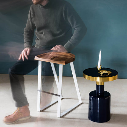 Walnut Counter Stool, Angle