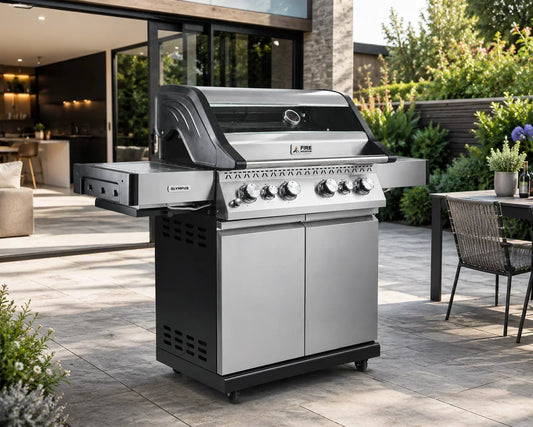 Olympus 6-Burner Stainless Steel Gas BBQ