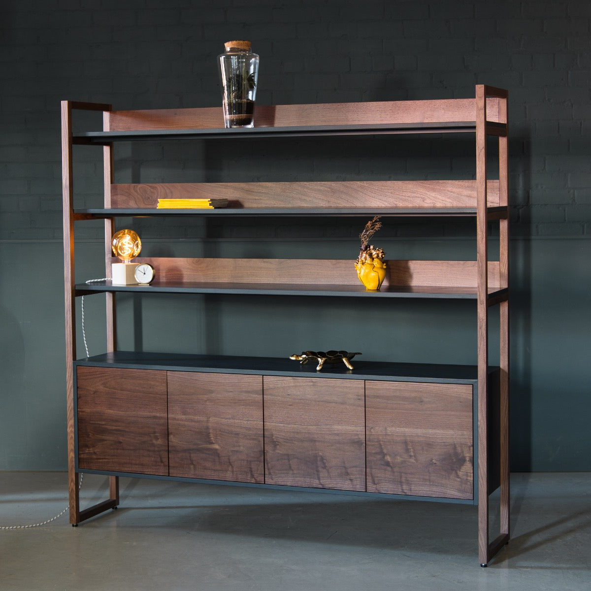 Walnut Shelving Unit, Moi