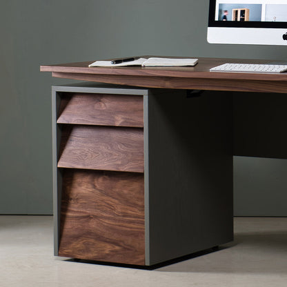 Sit-Stand Walnut Desk, Croft