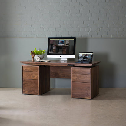 Walnut Sit-Stand Desk, Hale
