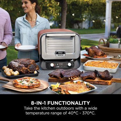 Ninja Woodfire OO101UK Electric Outdoor Oven, Artisan Pizza Maker & BBQ Smoker