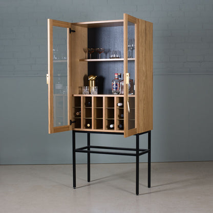 Oak Drinks Cabinet