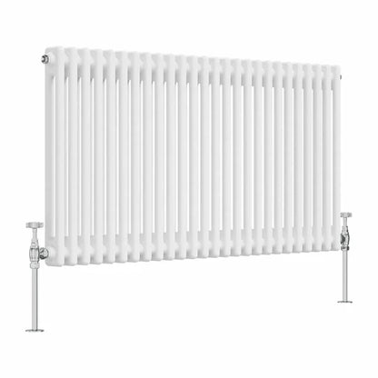 Ferentino Traditional Horizontal Column Radiator - White