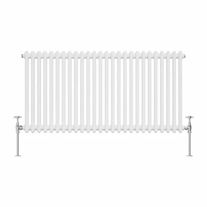 Ferentino Traditional Horizontal Column Radiator - White
