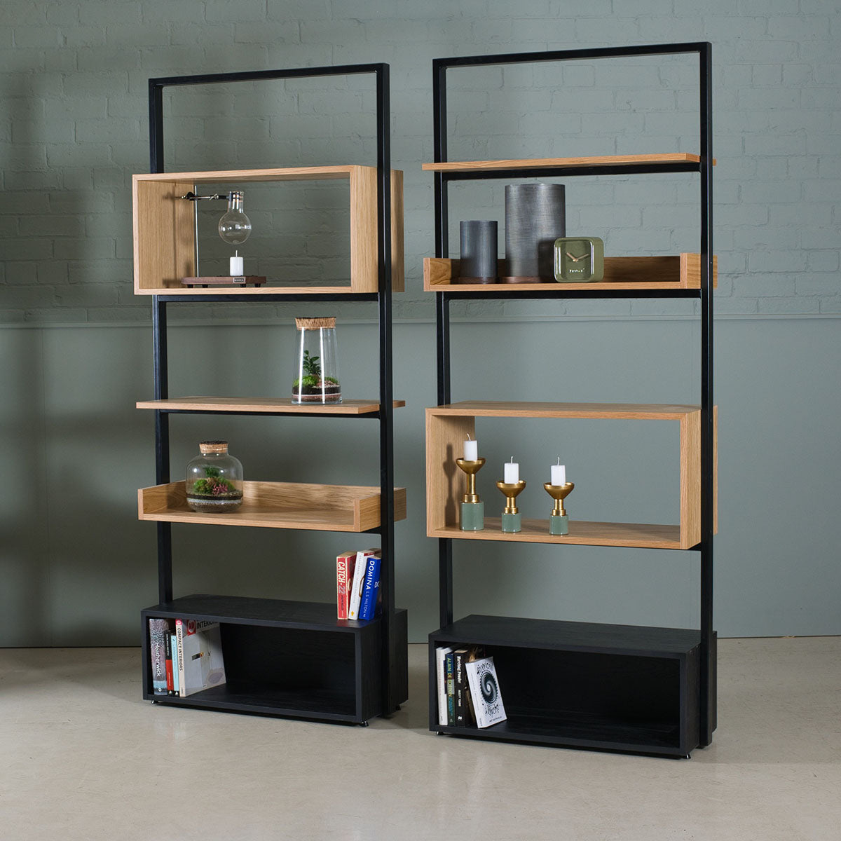 Oak Shelving Units, Iva