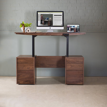 Walnut Sit-Stand Desk, Hale