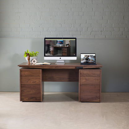 Walnut Sit-Stand Desk, Hale