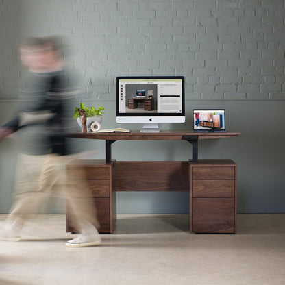 Walnut Sit-Stand Desk, Hale