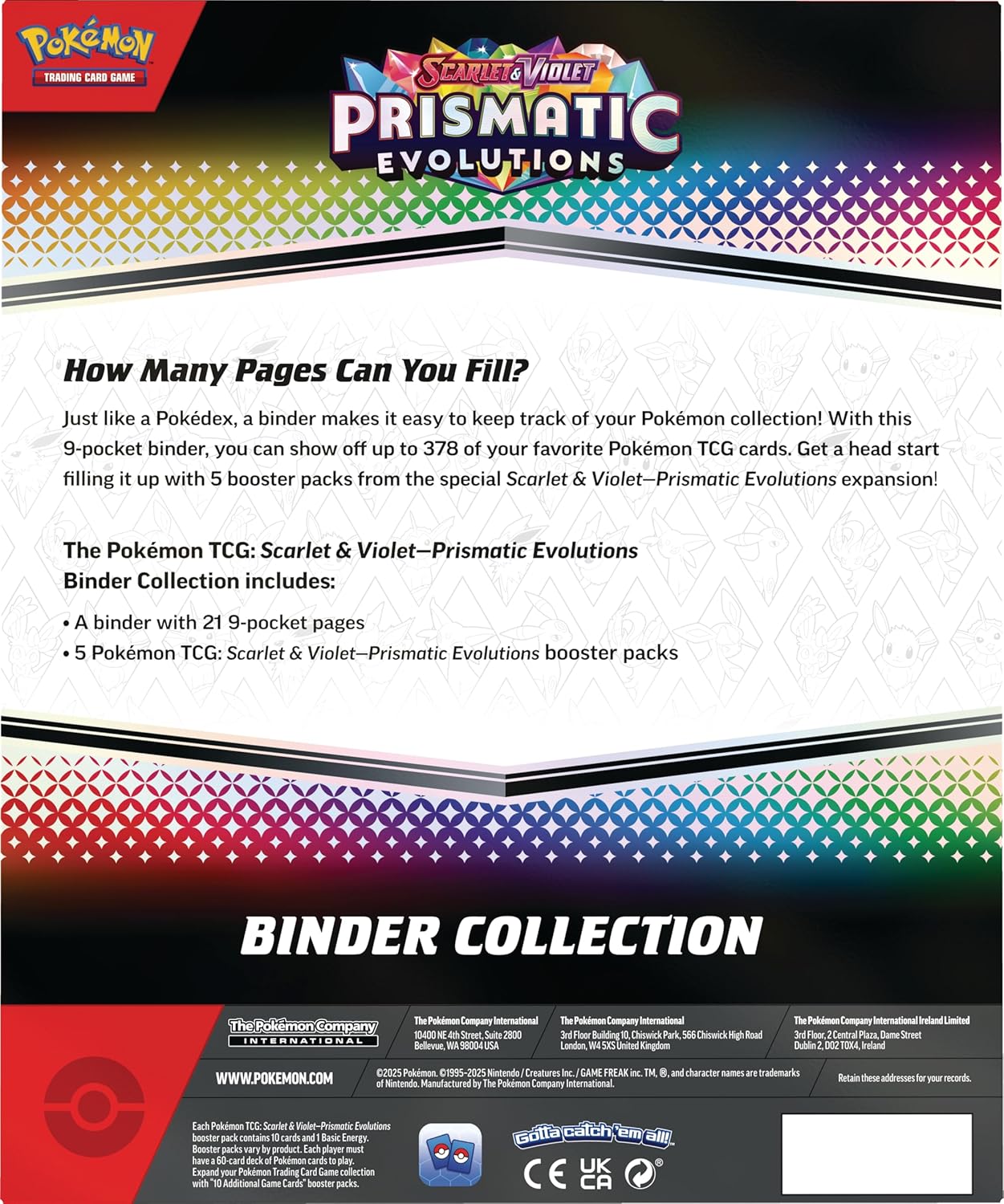 Pokémon TCG: Scarlet & Violet 8.5 – Prismatic Evolutions Binder Collection