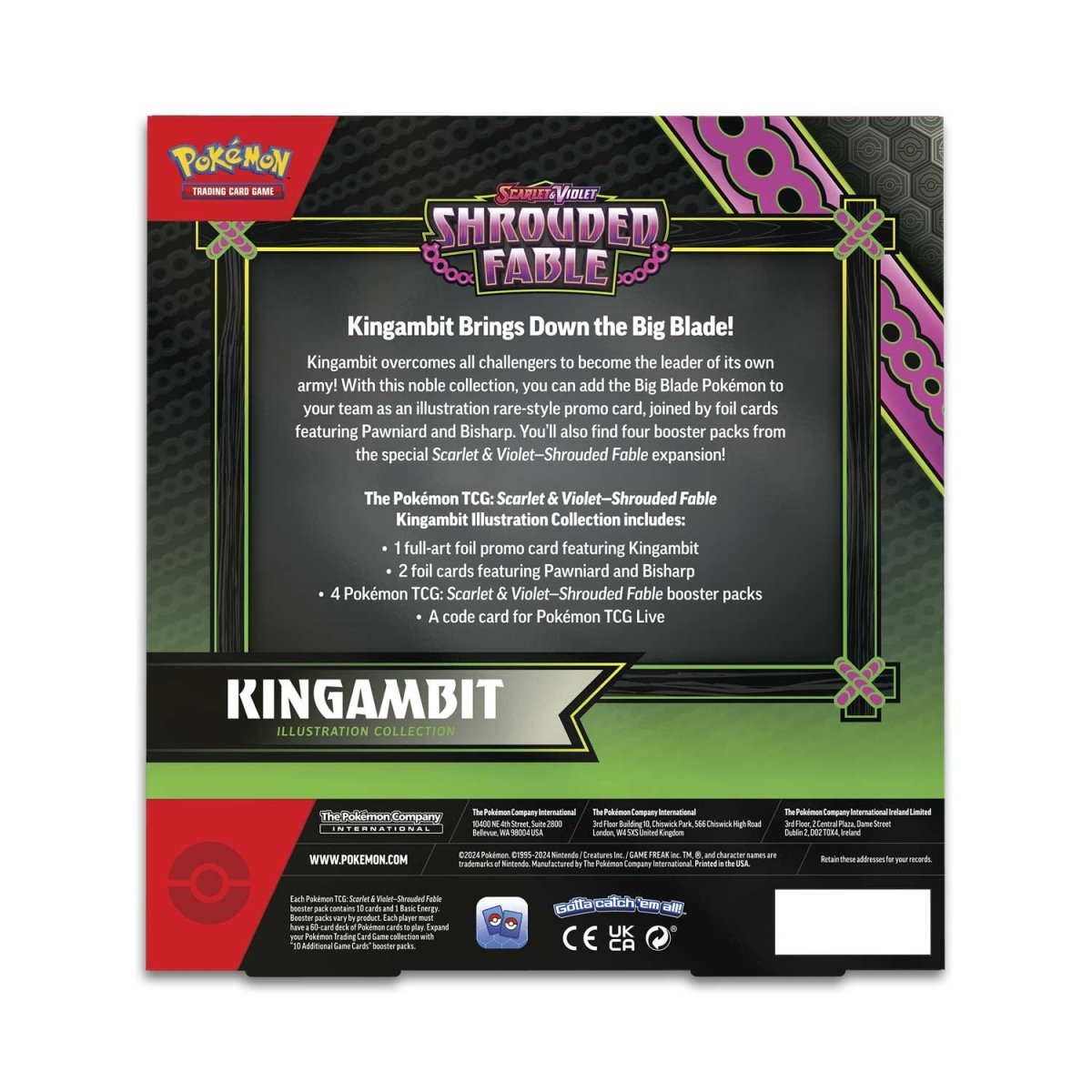 Pokémon TCG: Scarlet & Violet - Shrouded Fable - Kingambit EX Special Illustration Collection