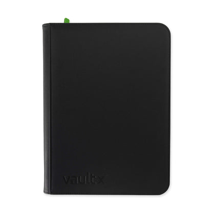 VaultX - Zip Binder – 9-Pocket | 360 Card Exo-Tec® Zip-Up - Black